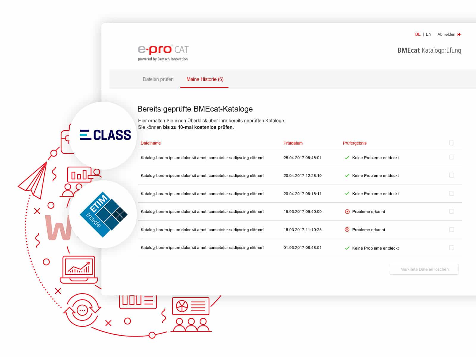 BMEcat Katalogprüfung BMEcat Katalog Check